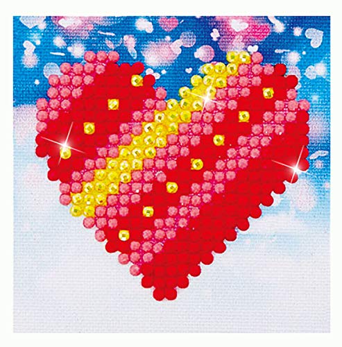 Diamond Dotz DDS-007 Herz, ca. 7,6 x 7,6 cm groß, Diamond Painting, Malen mit Diamanten, funkelndes Bild zum Selbstgestalten, für Kinder und Anfänger Diamond Dotz DDS-007 Herz, ca. 7,6 x 7,6 cm groß, Diamond Painting, Malen mit Diamanten, funkelndes Bild zum Selbstgestalten, für Kinder und Anfänger von DIAMOND DOTZ