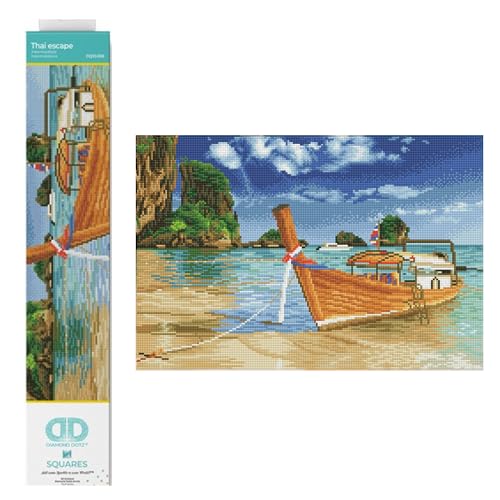Diamond Dotz DQ10-006 Squares Thai escape, ca. 35 x 52 cm groß, Diamond Painting, Malen mit Diamanten, funkelndes Bild zum Selbstgestalten, für Kinder und Erwachsene Diamond Dotz DQ10-006 Squares Thai escape, ca. 35 x 52 cm groß, Diamond Painting, Malen mit Diamanten, funkelndes Bild zum Selbstgestalten, für Kinder und Erwachsene von DIAMOND DOTZ