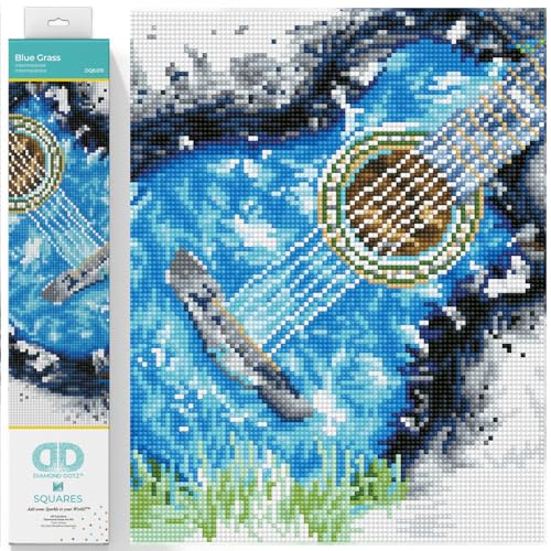 Diamond Dotz DQ8-019 Squares Blue Grass, ca. 31 x 34 cm groß, Diamond Painting, Malen mit Diamanten, funkelndes Bild zum Selbstgestalten, für Kinder und Erwachsene Diamond Dotz DQ8-019 Squares Blue Grass, ca. 31 x 34 cm groß, Diamond Painting, Malen mit Diamanten, funkelndes Bild zum Selbstgestalten, für Kinder und Erwachsene von DIAMOND DOTZ
