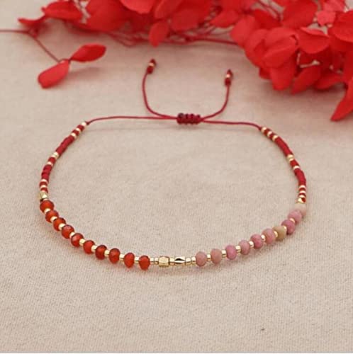 DIANN 2022 Boho Perlenarmbänder Ethnische Naturstein Perlen Charm Armband für Frauen Frühling Sommer Schmuck Freunde Gift-BR0702 von DIANN
