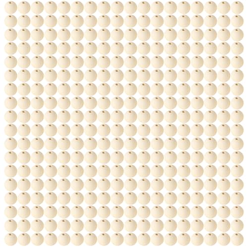 1000 Stück Holzperlen 6mm Mit Loch,Holzkugeln 6mm Mit Loch,Holzperlen Natur 6mm,Holzkugeln zum Basteln,Holz Perlen,Wooden Beads,Holzperlen Groß,für Dekorationen, Armbändern,DIY(1000,6mm) von DIAONIAN