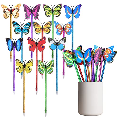 DIBALIYI 24 Stück Butterfly Gelschreiber, 0,5 mm Kugelschreiber Gel-Tintenroller,Blauer Gelstift für Schule, Büro, Zuhause, Party, Geschenk DIBALIYI 24 Stück Butterfly Gelschreiber, 0,5 mm Kugelschreiber Gel-Tintenroller,Blauer Gelstift für Schule, Büro, Zuhause, Party, Geschenk von DIBALIYI