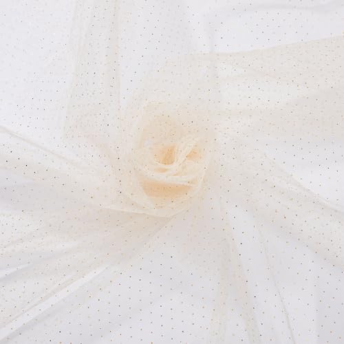 DICOSMETIC 1.6 x 3m Glitzer Tüllstoffrollen Tüll Glitzer Glänzender Stoff Aus Polyester Tüllbänder Für DIY Tutu Kleid Rock Hochzeitskulisse Bühnendekoration Blanchierte Mandel DICOSMETIC 1.6 x 3m Glitzer Tüllstoffrollen Tüll Glitzer Glänzender Stoff Aus Polyester Tüllbänder Für DIY Tutu Kleid Rock Hochzeitskulisse Bühnendekoration Blanchierte Mandel von DICOSMETIC