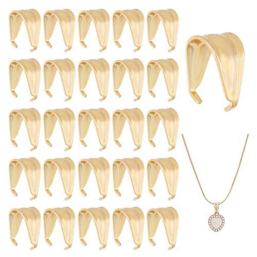 DICOSMETIC 100 Stück Edelstahl Kettenverschluss Clip Kleine Collierschlaufen 18K Vergoldete Haken Kneif Clip Bail Anhängerhalskette Verschlüsse Für Die Schmuckherstellung Helle Farbe DICOSMETIC 100 Stück Edelstahl Kettenverschluss Clip Kleine Collierschlaufen 18K Vergoldete Haken Kneif Clip Bail Anhängerhalskette Verschlüsse Für Die Schmuckherstellung Helle Farbe von DICOSMETIC