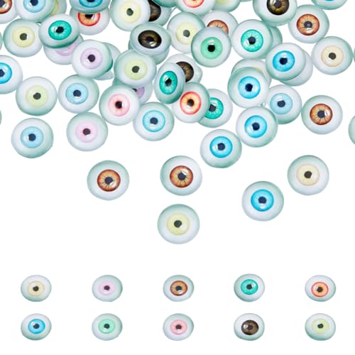 DICOSMETIC 100 Stück Glasaugen Cabochons 8 mm Bastelaugen 3D Augapfel Aufkleber Skulpturen Requisiten Bastel Cabochon Augen Für Die Herstellung von Tonpuppen DICOSMETIC 100 Stück Glasaugen Cabochons 8 mm Bastelaugen 3D Augapfel Aufkleber Skulpturen Requisiten Bastel Cabochon Augen Für Die Herstellung von Tonpuppen von DICOSMETIC