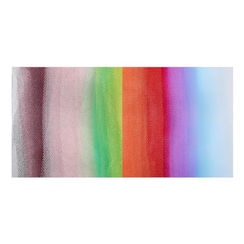 DICOSMETIC 100 Yards Netzband 10 Farben 70mm Breit Polyester Tüllband Elastische Dekobänder Netzband Webband Dekor für DIY Nähen Hochzeitskleid DICOSMETIC 100 Yards Netzband 10 Farben 70mm Breit Polyester Tüllband Elastische Dekobänder Netzband Webband Dekor für DIY Nähen Hochzeitskleid von DICOSMETIC