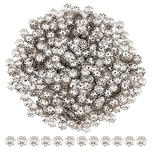 DICOSMETIC 1000 Stück Multi Blütenblatt Blumenkappen Hohle Blumenform Tasse Blumen Endkappen Abstandshalter Kordelenden Abstandshalter Perlenkappen Edelstahlkappen Für Schmuckherstellung Bohrung: 1mm DICOSMETIC 1000 Stück Multi Blütenblatt Blumenkappen Hohle Blumenform Tasse Blumen Endkappen Abstandshalter Kordelenden Abstandshalter Perlenkappen Edelstahlkappen Für Schmuckherstellung Bohrung: 1mm von DICOSMETIC