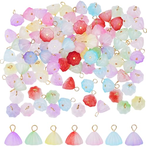 DICOSMETIC 112 Stück 7 Farben Acryl Blumenanhänger Lotus Samenkapselanhänger Zweifarbig Handgefertigter Charm Bunter Samenpod Des Lotus Charm Für Die Schmuckherstellung DICOSMETIC 112 Stück 7 Farben Acryl Blumenanhänger Lotus Samenkapselanhänger Zweifarbig Handgefertigter Charm Bunter Samenpod Des Lotus Charm Für Die Schmuckherstellung von DICOSMETIC
