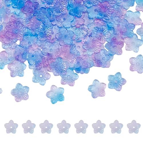 DICOSMETIC 120 Stück Glasblumen Perlen Violette Flache Blumen Kristallglasperlen Sprühlackierte Lampwork Perlen Florale Lose Abstandsperlen Für DIY Schmuckherstellung Bohrung: 1 mm DICOSMETIC 120 Stück Glasblumen Perlen Violette Flache Blumen Kristallglasperlen Sprühlackierte Lampwork Perlen Florale Lose Abstandsperlen Für DIY Schmuckherstellung Bohrung: 1 mm von DICOSMETIC