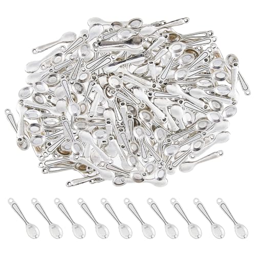 DICOSMETIC 120 Stück Löffelanhänger Großhandel Küchenthema Charme Legierung Besteck Anhänger Metall Kochen Charme Antik Silber Großer Anhänger Für Schmuckherstellung DICOSMETIC 120 Stück Löffelanhänger Großhandel Küchenthema Charme Legierung Besteck Anhänger Metall Kochen Charme Antik Silber Großer Anhänger Für Schmuckherstellung von DICOSMETIC
