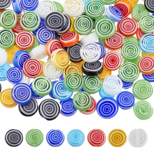 DICOSMETIC 120 Stück Millefiori Glasperlen 8mm Mosaik Glasperlen Flache Runde Glasblumenperlen Handgefertigte Blumenmusterperlen Für Armbänder Schmuckherstellung Bohrung: 0.5mm DICOSMETIC 120 Stück Millefiori Glasperlen 8mm Mosaik Glasperlen Flache Runde Glasblumenperlen Handgefertigte Blumenmusterperlen Für Armbänder Schmuckherstellung Bohrung: 0.5mm von DICOSMETIC