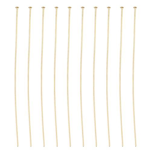 DICOSMETIC 150 Stück Messing Flachkopfnadeln 18 Karat Vergoldete Kopfnadeln 24 Gauge Gerade Lange Schmuckkopfnadel Perlenende Kopfnadeln Für Die DIY Schmuckherstellung DICOSMETIC 150 Stück Messing Flachkopfnadeln 18 Karat Vergoldete Kopfnadeln 24 Gauge Gerade Lange Schmuckkopfnadel Perlenende Kopfnadeln Für Die DIY Schmuckherstellung von DICOSMETIC