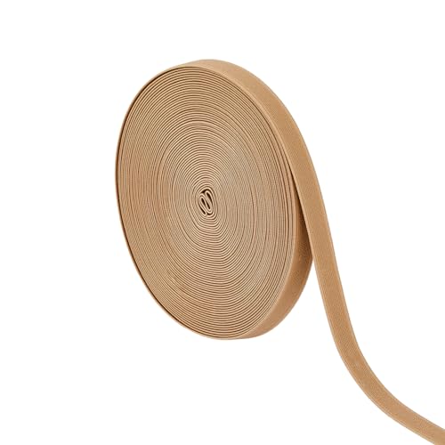DICOSMETIC 16 m Braunes Elastisches Band Umklappbares Elastisches Seil 15.5 mm Breit Elastisches Strickband Polyester Nähbund Zum Nähen von Hosen Röcken Basteln Heimwerken DICOSMETIC 16 m Braunes Elastisches Band Umklappbares Elastisches Seil 15.5 mm Breit Elastisches Strickband Polyester Nähbund Zum Nähen von Hosen Röcken Basteln Heimwerken von DICOSMETIC