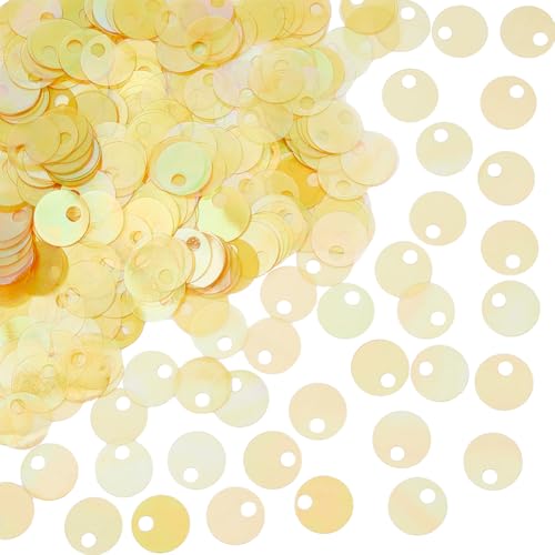 DICOSMETIC 1600 Stück Lose Pailletten Flache Runde Pailetten Großpackung 19mm PVC Pailletten Stickerei Handwerk Pailletten Goldgelb Glitzer Für Kleidung Schuhe Kleider DIY Nähen DICOSMETIC 1600 Stück Lose Pailletten Flache Runde Pailetten Großpackung 19mm PVC Pailletten Stickerei Handwerk Pailletten Goldgelb Glitzer Für Kleidung Schuhe Kleider DIY Nähen von DICOSMETIC