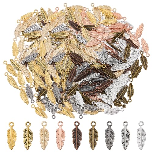 DICOSMETIC 180 Stück 9 Farben Federanhänger Großhandel Legierungs Federanhänger Vogelfeder Anhänger Metall Flügel Anhänger Mini Traumfänger Federn Anhänger Für Schmuckherstellung DICOSMETIC 180 Stück 9 Farben Federanhänger Großhandel Legierungs Federanhänger Vogelfeder Anhänger Metall Flügel Anhänger Mini Traumfänger Federn Anhänger Für Schmuckherstellung von DICOSMETIC