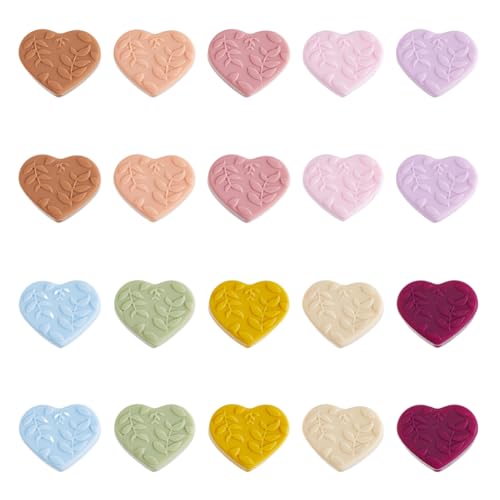 DICOSMETIC 20 STK. 10 Farben Silikon Fokalperlen Für Stifte Herz Fokalperlen Liebe Silikonperlen Bunte Silikonperlen Für Schlüsselanhänger Herstellung Bohrung: 2mm DICOSMETIC 20 STK. 10 Farben Silikon Fokalperlen Für Stifte Herz Fokalperlen Liebe Silikonperlen Bunte Silikonperlen Für Schlüsselanhänger Herstellung Bohrung: 2mm von DICOSMETIC