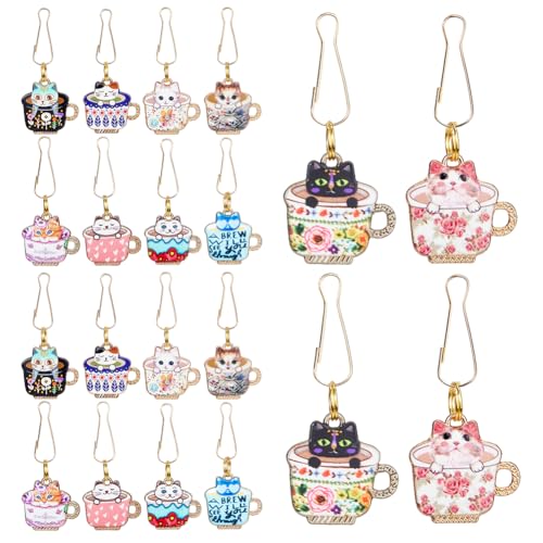DICOSMETIC 20 Stück 10 Stile Reißverschluss-Ziehanhänger Legierung Emaille Reißverschluss Ersatz Metall Reißverschluss Dekorative Tasse Katze Charms Reißverschluss Pull Verlängerter Reißverschluss DICOSMETIC 20 Stück 10 Stile Reißverschluss-Ziehanhänger Legierung Emaille Reißverschluss Ersatz Metall Reißverschluss Dekorative Tasse Katze Charms Reißverschluss Pull Verlängerter Reißverschluss von DICOSMETIC