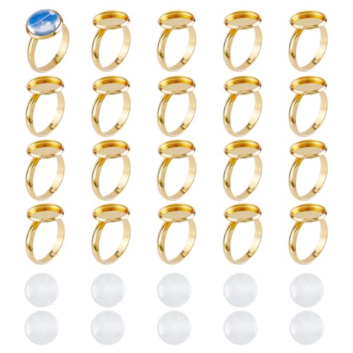 DICOSMETIC 20 Stück Leer Ringe Verstellbare Ringbasis 12mm Runde Basis Ringe Leer Ringbasis Tablett Cabochon Basis Fassung Für Ringrohlinge Edelstahl Pad Ringbasis Für DIY Ringe Herstellung DICOSMETIC 20 Stück Leer Ringe Verstellbare Ringbasis 12mm Runde Basis Ringe Leer Ringbasis Tablett Cabochon Basis Fassung Für Ringrohlinge Edelstahl Pad Ringbasis Für DIY Ringe Herstellung von DICOSMETIC