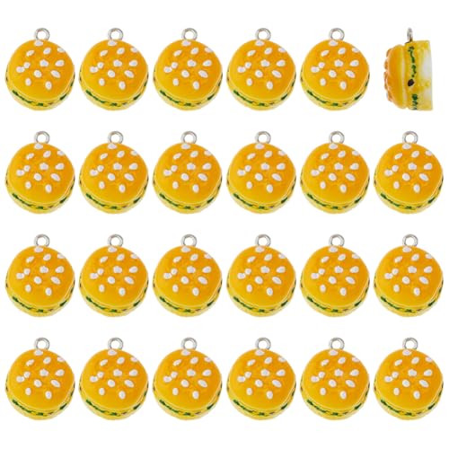DICOSMETIC 24 Stück Harz Hamburger Anhänger Lebensmittel Themen Anhänger Miniatur Lebensmittel Anhänger 20x16x11mm Imitations Lebensmittel Anhänger Niedliche 3D Lebensmittel Anhänger DICOSMETIC 24 Stück Harz Hamburger Anhänger Lebensmittel Themen Anhänger Miniatur Lebensmittel Anhänger 20x16x11mm Imitations Lebensmittel Anhänger Niedliche 3D Lebensmittel Anhänger von DICOSMETIC