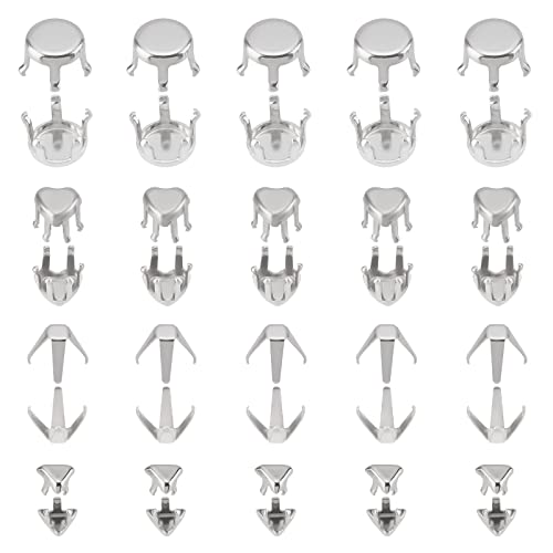 DICOSMETIC 240 Stück 4 Stile Edelstahl Strass Krallen Fassungen Pferdeauge Geformte Zacken Fassung Pferdeauge Leere Krallen Fassung Für Strass Anhänger Rohlinge Harz Schmuckherstellung DICOSMETIC 240 Stück 4 Stile Edelstahl Strass Krallen Fassungen Pferdeauge Geformte Zacken Fassung Pferdeauge Leere Krallen Fassung Für Strass Anhänger Rohlinge Harz Schmuckherstellung von DICOSMETIC