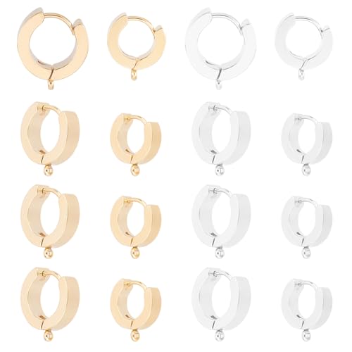 DICOSMETIC 24Pcs 2 Style Edelstahl Huggie Hoop Leverback Ohrringe Erkenntnisse Runde Französische Haken Ohrhaken Erkenntnisse Mit Offener Schleife Hypoallergen Baumeln Ohrring Für Schmuckherstellung DICOSMETIC 24Pcs 2 Style Edelstahl Huggie Hoop Leverback Ohrringe Erkenntnisse Runde Französische Haken Ohrhaken Erkenntnisse Mit Offener Schleife Hypoallergen Baumeln Ohrring Für Schmuckherstellung von DICOSMETIC