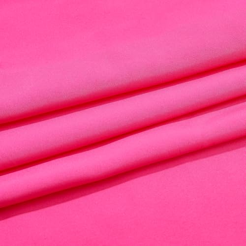 DICOSMETIC 3.28 Yards Hot Pink Polyester Stoff Weicher Satin Stoff 59 Zoll Breit Glatter Stoff Für Kleid Nähen Kleidung Bekleidung Kostüme Handwerk Tischdecke DICOSMETIC 3.28 Yards Hot Pink Polyester Stoff Weicher Satin Stoff 59 Zoll Breit Glatter Stoff Für Kleid Nähen Kleidung Bekleidung Kostüme Handwerk Tischdecke von DICOSMETIC