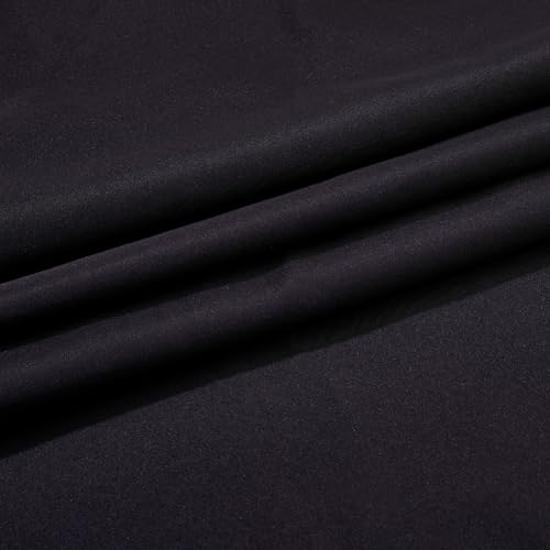 DICOSMETIC 3.28 Yards Schwarzer Polyester Stoff Weicher Satin Stoff 59 Zoll Breit Glatter Stoff Für Kleider Nähen Kleidung Bekleidung Kostüme Basteln Tischdecke DICOSMETIC 3.28 Yards Schwarzer Polyester Stoff Weicher Satin Stoff 59 Zoll Breit Glatter Stoff Für Kleider Nähen Kleidung Bekleidung Kostüme Basteln Tischdecke von DICOSMETIC