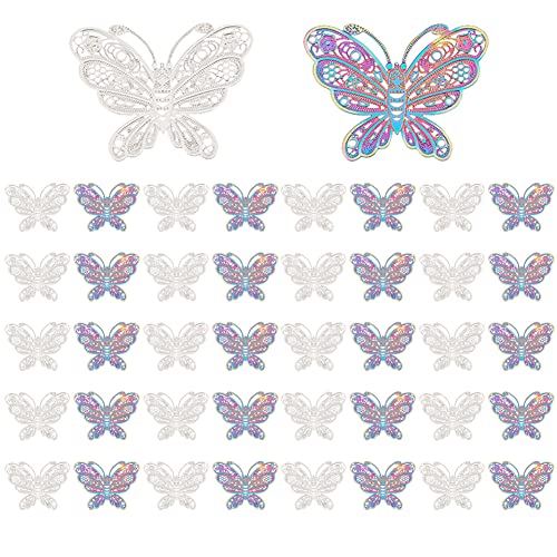 DICOSMETIC 40 Stück 2 Farben Edelstahl Filigran Schmetterling Charme Regenbogenfarben Metallverzierungen Anhänger Verbinder Für Ohrringe Halskette Schmuckherstellung Bohrung: 0.9mm DICOSMETIC 40 Stück 2 Farben Edelstahl Filigran Schmetterling Charme Regenbogenfarben Metallverzierungen Anhänger Verbinder Für Ohrringe Halskette Schmuckherstellung Bohrung: 0.9mm von DICOSMETIC