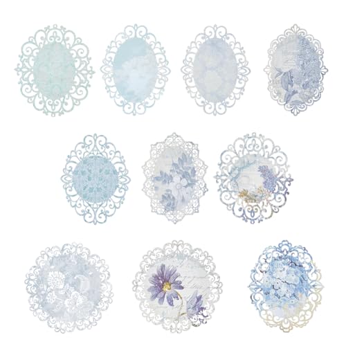 DICOSMETIC 40 Stück Spitze Oval Papier Scrapbook Papier Zubehör Blaues Spitzenpapier Tagebuch Hintergrundpapier Vintage Scrapbooking Papier Album Fototagebuch Dekor Dankbarkeit Tagebuch DICOSMETIC 40 Stück Spitze Oval Papier Scrapbook Papier Zubehör Blaues Spitzenpapier Tagebuch Hintergrundpapier Vintage Scrapbooking Papier Album Fototagebuch Dekor Dankbarkeit Tagebuch von DICOSMETIC