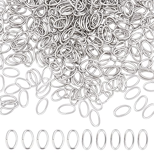 DICOSMETIC 400 Stück 6mm 304 Edelstahl Oval Biegeringe Offene Biegeringe Eiförmige Biegeringe Kettenverbindungsringe Für Halsketten Armband Ohrring Schlüsselanhänger Schmuckherstellung 4x8mm DICOSMETIC 400 Stück 6mm 304 Edelstahl Oval Biegeringe Offene Biegeringe Eiförmige Biegeringe Kettenverbindungsringe Für Halsketten Armband Ohrring Schlüsselanhänger Schmuckherstellung 4x8mm von DICOSMETIC