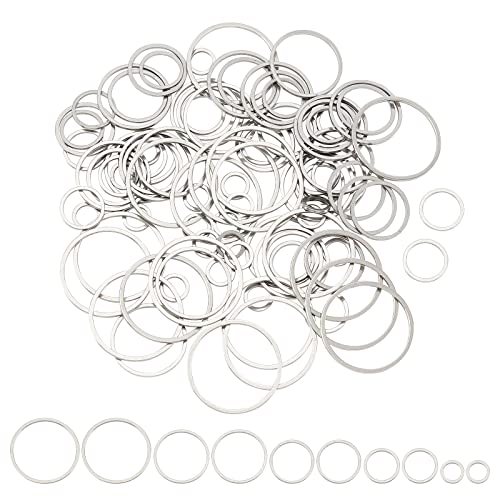 DICOSMETIC 5 Größen Runde Verbindungsringe 100 Stück Schmuckherstellung Ringe Edelstahl Verbinder Ring O Schmuck Links Kreis Rahmen anhänger Für DIY Ohrring Halskette Schmuckherstellung DICOSMETIC 5 Größen Runde Verbindungsringe 100 Stück Schmuckherstellung Ringe Edelstahl Verbinder Ring O Schmuck Links Kreis Rahmen anhänger Für DIY Ohrring Halskette Schmuckherstellung von DICOSMETIC