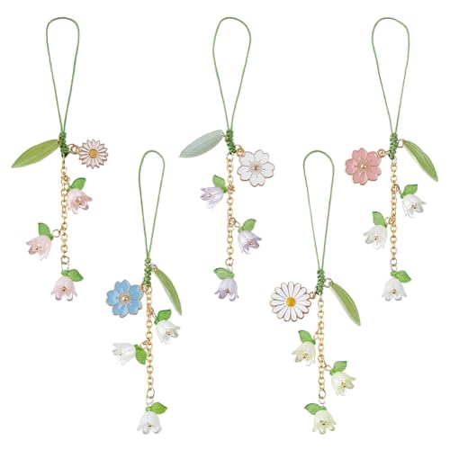 DICOSMETIC 5 Stück 5 Styles Handy Handgelenkschlaufe Niedliche Handy Anhänger Blumen Anhänger Schlüsselband Kawaii Handy Anhänger Blumen Handy Anhänger Zubehör Für Tasche Rucksack Kamera DICOSMETIC 5 Stück 5 Styles Handy Handgelenkschlaufe Niedliche Handy Anhänger Blumen Anhänger Schlüsselband Kawaii Handy Anhänger Blumen Handy Anhänger Zubehör Für Tasche Rucksack Kamera von DICOSMETIC