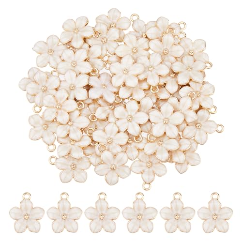 DICOSMETIC 50 Stück Kirschblüten Blumenanhänger Emaille Blumenanhänger Niedliche Weiße Blumenanhänger Für Die Schmuckherstellung Armband Halskette Ohrringe Schlüsselanhänger DIY Zubehör DICOSMETIC 50 Stück Kirschblüten Blumenanhänger Emaille Blumenanhänger Niedliche Weiße Blumenanhänger Für Die Schmuckherstellung Armband Halskette Ohrringe Schlüsselanhänger DIY Zubehör von DICOSMETIC