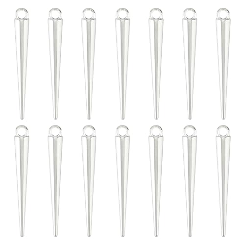 DICOSMETIC 60 Stück Legierung Kegelanhänger Spike Anhänger Punk Stil Charm Hiphop Charm Kegel Perlenanhänger Metall Lange Spike Anhänger Für Ohrringe Halsketten Armbänder Schmuckherstellung DICOSMETIC 60 Stück Legierung Kegelanhänger Spike Anhänger Punk Stil Charm Hiphop Charm Kegel Perlenanhänger Metall Lange Spike Anhänger Für Ohrringe Halsketten Armbänder Schmuckherstellung von DICOSMETIC