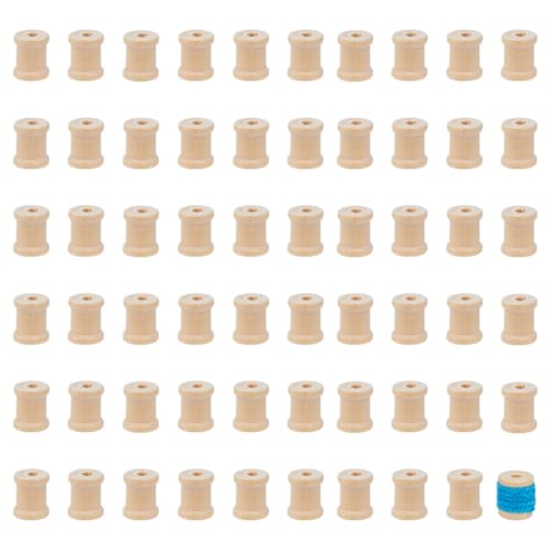 DICOSMETIC 60 Stück Nähgarn Spulen 15x13mm Unvollendete Holzspulen Antikweiß Holz Leere Spulen Drahtweben Spule Holzspule Für Stickerei Und Näharbeiten DICOSMETIC 60 Stück Nähgarn Spulen 15x13mm Unvollendete Holzspulen Antikweiß Holz Leere Spulen Drahtweben Spule Holzspule Für Stickerei Und Näharbeiten von DICOSMETIC