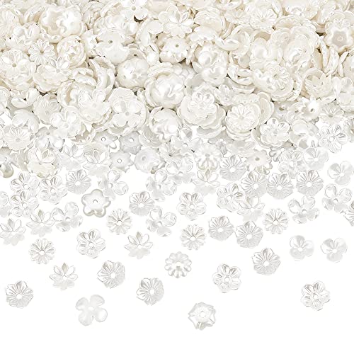 DICOSMETIC 600 Stück 6 Stile Blumen Perlenkappen Cremeweiße Zwischenperlenkappen Kunststoff Imitationsperlen 10mm Groß Endperlenkappen Für Die Schmuckherstellung DICOSMETIC 600 Stück 6 Stile Blumen Perlenkappen Cremeweiße Zwischenperlenkappen Kunststoff Imitationsperlen 10mm Groß Endperlenkappen Für Die Schmuckherstellung von DICOSMETIC