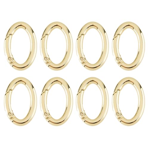 DICOSMETIC 8 Stück Messing Feder Torringe 18 K Vergoldeter O Ring Clip Ovaler Karabiner Clip Schlüsselanhänger Schnapphaken Für Handtaschen DIY Taschen Schlüsselringe Und Bastelarbeiten DICOSMETIC 8 Stück Messing Feder Torringe 18 K Vergoldeter O Ring Clip Ovaler Karabiner Clip Schlüsselanhänger Schnapphaken Für Handtaschen DIY Taschen Schlüsselringe Und Bastelarbeiten von DICOSMETIC