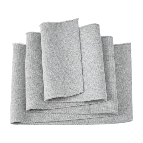 DICOSMETIC 95cm x 15cm Grauer Rippenstoff Bündchenstoff Strickbündchen Baumwollstretch Strickstoffbesatz Für Kleidung Taille Kragen Ärmelbündchen Jacke DICOSMETIC 95cm x 15cm Grauer Rippenstoff Bündchenstoff Strickbündchen Baumwollstretch Strickstoffbesatz Für Kleidung Taille Kragen Ärmelbündchen Jacke von DICOSMETIC