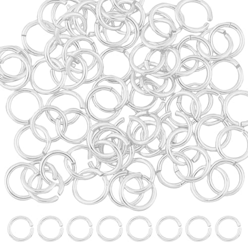 DICOSMETIC Biegeringe 925 Sterlingsilber 6mm Runde Ringe 60 Stück O Ring Verbinder Offene Biegeringe Unverzichtbares Schmuckherstellungs Für Die Herstellung DIY Armbändern Halsketten von DICOSMETIC