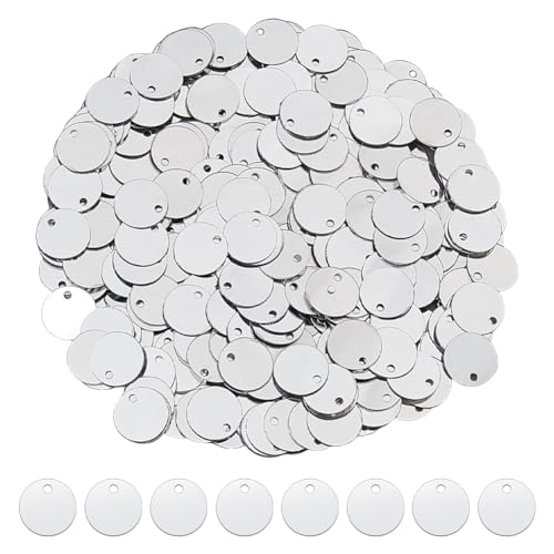 DICOSMETIC Flache runde Pailletten zum Basteln, 10,5 mm, PVC, runde Pailletten, silberfarben, große Pailletten, Basteln, lose Pailletten für DIY, Nähen, Sticken, Ohrringe, Basteln, 2880 Stück DICOSMETIC Flache runde Pailletten zum Basteln, 10,5 mm, PVC, runde Pailletten, silberfarben, große Pailletten, Basteln, lose Pailletten für DIY, Nähen, Sticken, Ohrringe, Basteln, 2880 Stück von DICOSMETIC