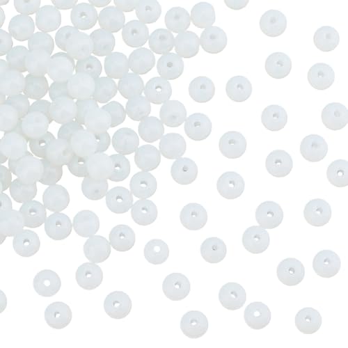 DICOSMETIC Natursteinperlen, runde Opalit-Perlen, 6 mm, Opal-Edelstein, runde Perlen, lose Steinperlen für Ohrringe, Armbänder, Schmuckherstellung, Loch: 1 mm, 300 Stück von DICOSMETIC