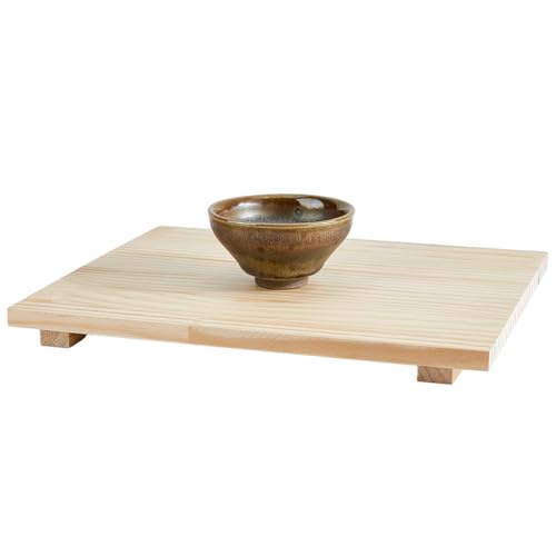 DICOSMETIC Tonplatte Holzmatte Schlammplatte Rechteckiger Massivholzständer Japanische Holzplatte Holz Sashimi Sushi Servierplatte Japanische Holzplatte 30x24.3x2.4cm Holztablett DICOSMETIC Tonplatte Holzmatte Schlammplatte Rechteckiger Massivholzständer Japanische Holzplatte Holz Sashimi Sushi Servierplatte Japanische Holzplatte 30x24.3x2.4cm Holztablett von DICOSMETIC