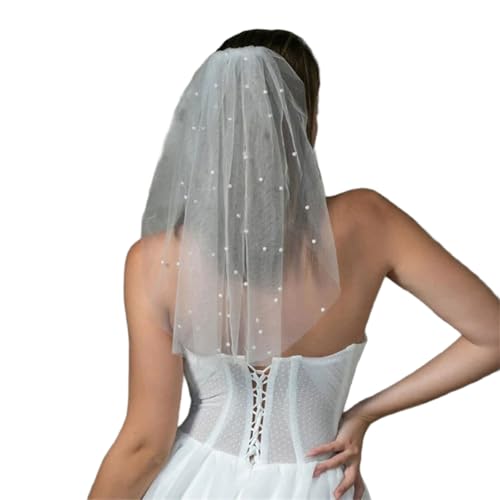 Brautschleierperlen für Mädchen, Balletcore-Perlen für Festzug, Abschlussball, Braut-Haarschmuck, Bühnenrequisiten, weiß, für Braut, leicht Brautschleierperlen für Mädchen, Balletcore-Perlen für Festzug, Abschlussball, Braut-Haarschmuck, Bühnenrequisiten, weiß, für Braut, leicht von DIDILLX