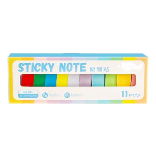 Bunte Haftnotizen, Notizblöcke, farbige Indexe, Notizblock, ästhetischer Notizblock, 11 Stück von DIDILLX