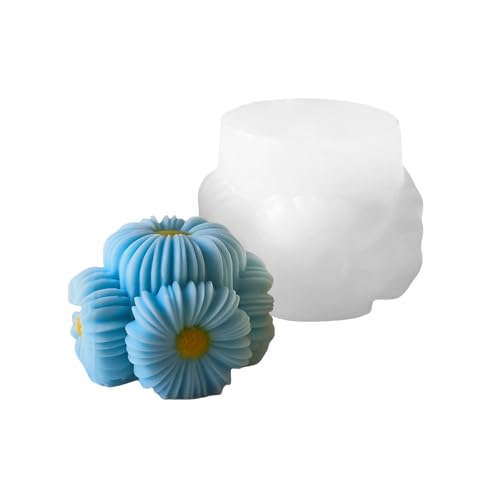 Flexible Silikonform für handgefertigte Blumen-Sonnenblumen, Seifenherstellung, handgefertigt, Hochzeitsdekoration von DIDILLX