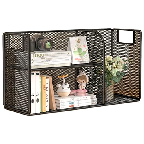 Schreibtisch-Bücherregal, Schreibtisch-Aufbewahrung, Organizer, Ausstellungsregal, Metall, Schreibtisch-Dokumentenregal, Briefablage von DIDILLX