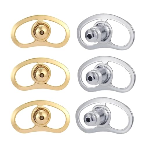 Stabile Ohrring-Verschlüsse, 6 Stück, vergoldetes Messing, modisches Accessoire für eleganten Statement-Schmuck Stabile Ohrring-Verschlüsse, 6 Stück, vergoldetes Messing, modisches Accessoire für eleganten Statement-Schmuck von DIDILLX