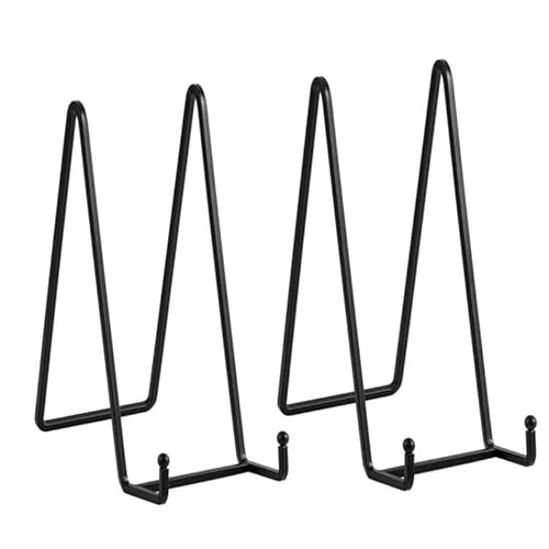 Staffelei Aufsteller Teller Ständer Metall - 2 Stück Tellerständer - Deko Tellerhalter - Dekoteller Halterung - Eisen Staffelei fuer Teller | Foto | Bücher | Bild | Bilderrahmen - Schwarz - 20,5 cm Staffelei Aufsteller Teller Ständer Metall - 2 Stück Tellerständer - Deko Tellerhalter - Dekoteller Halterung - Eisen Staffelei fuer Teller | Foto | Bücher | Bild | Bilderrahmen - Schwarz - 20,5 cm von DIDUDIDU