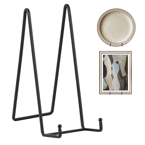 Staffelei Aufsteller Teller Ständer Metall - Tellerständer Groß - Deko Tellerhalter - Dekoteller Halterung - Eisen Staffelei fuer Buch | Foto | Bilderrahmen | Gedenktafel - Schwarz - 2 Stück - 25 cm Staffelei Aufsteller Teller Ständer Metall - Tellerständer Groß - Deko Tellerhalter - Dekoteller Halterung - Eisen Staffelei fuer Buch | Foto | Bilderrahmen | Gedenktafel - Schwarz - 2 Stück - 25 cm von DIDUDIDU