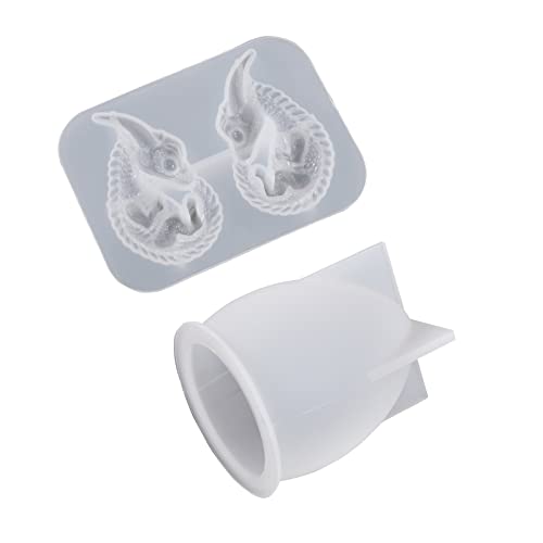 3D-Drachen-Silikonform, Tierharzform, helle Basis, Drache, Epoxidharz, Gießform für Ornamente 3D-Drachen-Silikonform, Tierharzform, helle Basis, Drache, Epoxidharz, Gießform für Ornamente von DIEKE